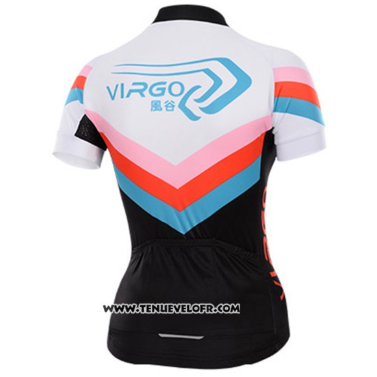 Maillot Ciclismo Femme To The Fore Noir et Blanc Manches Courtes et Cuissard
